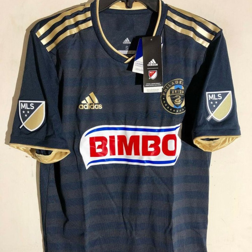 Adidas Authentic MLS PHILADELPHIA UNION TEAM JERSEY NAVY All Sizes New with tags